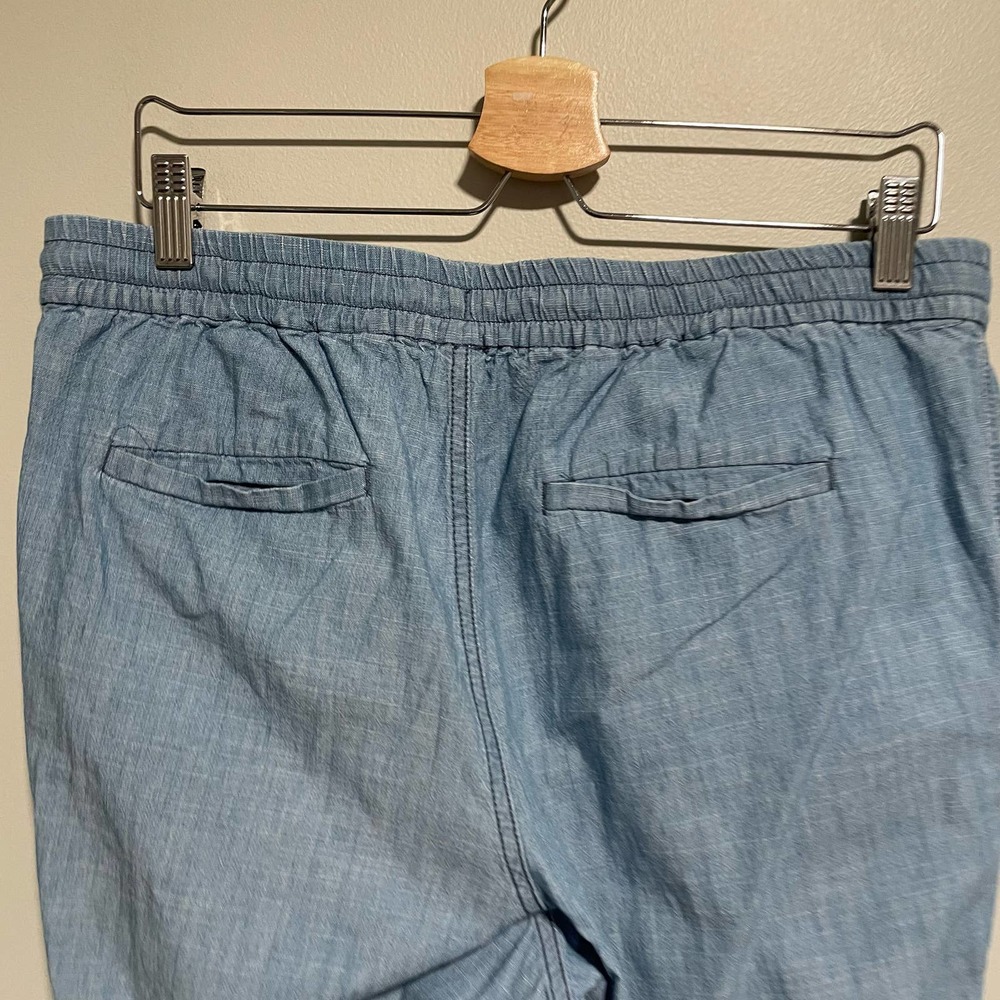 J. Crew Factory Light Blue Drawstring Track Pants - Picture 7 of 9